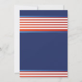 Patriotische Typografie 4. Juli Party Einladung (Rückseite)