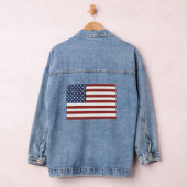 Patriotische U.S. Flagge Women's Denim Jacket Jeansjacke (Hangar)
