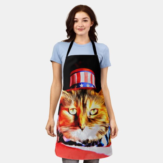 Patriotische Überdruck-Schürze Schürze (Getragen)