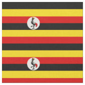 Patriotische Uganda-Flagge Stoff (Nahaufnahme)