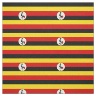 Patriotische Uganda-Flagge Stoff