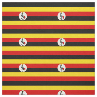 Patriotische Uganda-Flagge Stoff