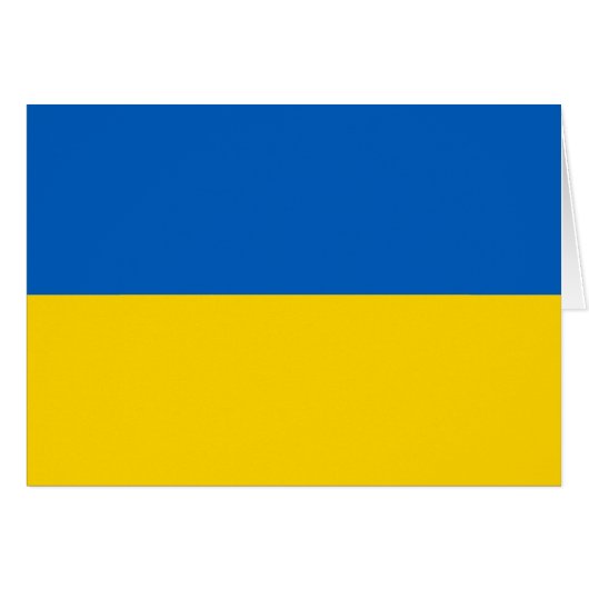 Patriotische Ukraine-Flagge (Vorderseite (Horizontal))