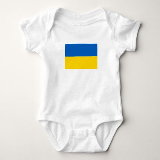 Patriotische Ukraine-Flagge Baby Strampler (Vorderseite)