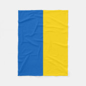 Patriotische Ukraine-Flagge Fleecedecke (Vorderseite)