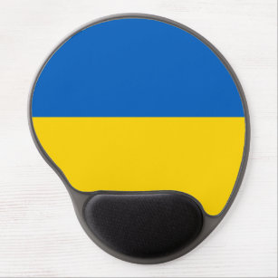 Patriotische Ukraine-Flagge Gel Mousepad