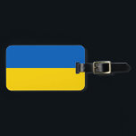 Patriotische Ukraine-Flagge Gepäckanhänger<br><div class="desc">Patriotische Flagge der Ukraine.</div>