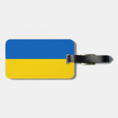 Patriotische Ukraine-Flagge Gepäckanhänger (Rückseite horizontal)
