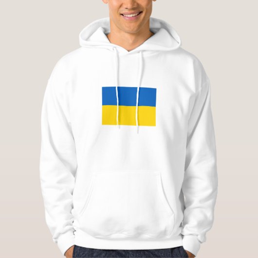 Patriotische Ukraine-Flagge Hoodie (Vorderseite)