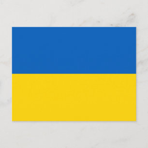 Patriotische Ukraine-Flagge Postkarte