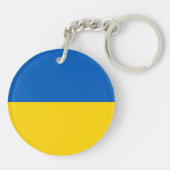 Patriotische Ukraine-Flagge Schlüsselanhänger (Rückseite)