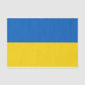 Patriotische Ukraine-Flagge Seidenpapier (Vorderseite)