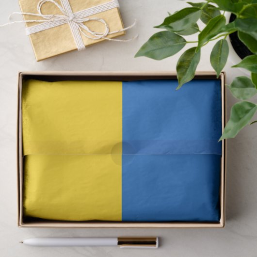 Patriotische Ukraine-Flagge Seidenpapier (Geschenk)