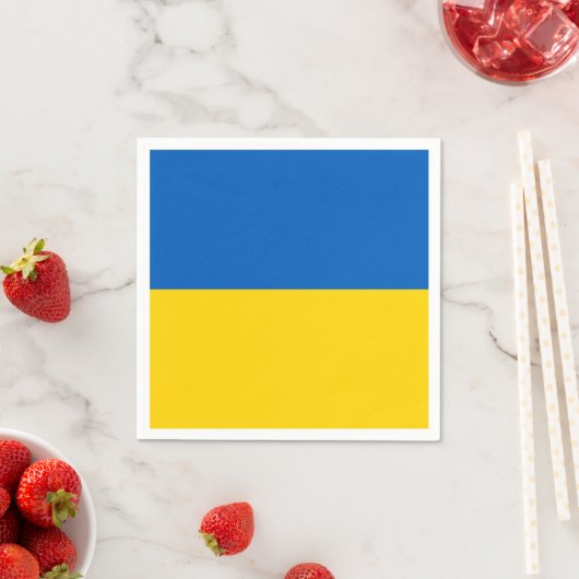 Patriotische Ukraine-Flagge Serviette (Beispiel)