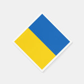 Patriotische Ukraine-Flagge Serviette (Ecke)