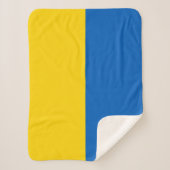 Patriotische Ukraine-Flagge Sherpadecke (Vorderseite)