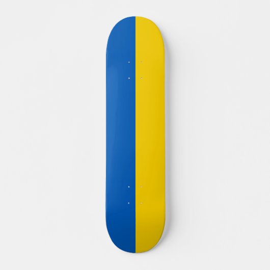 Patriotische Ukraine-Flagge Skateboard (Vorne)