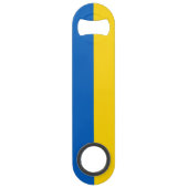 Patriotische Ukraine-Flagge Speed Flaschenöffner (Rückseite)