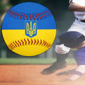 Patriotische ukrainische Flagge & Ukraine / Baseba Baseball