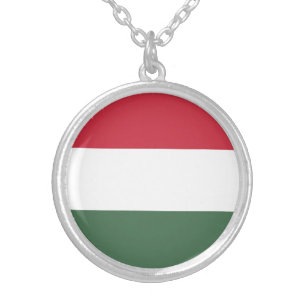 Patriotische Ungarische Flagge Versilberte Kette