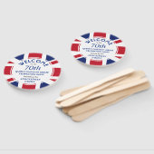 Patriotische UNION JACK 70. Queens Platinum Jubile Fächer (Non-assembled)