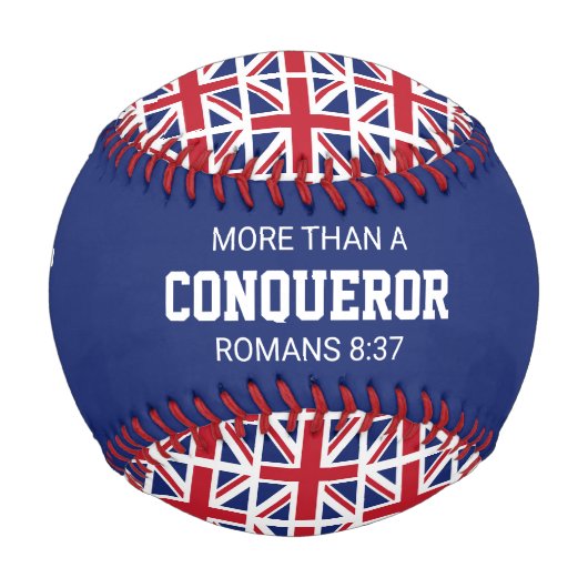 Patriotische UNION JACK Custom Scripting UK FLAG Baseball (Vorderseite)