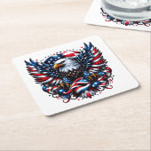 Patriotische Untersetzer (angewinkelt)