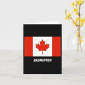 Patriotische Unterstützung Badminton Kanada Team S Karte (Gelbe Blume)