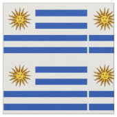 Patriotische Uruguay-Flagge Stoff (Nahaufnahme)