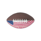 Patriotische US-amerikanische Flagge Mit Monogramm Football (Vorderseite)