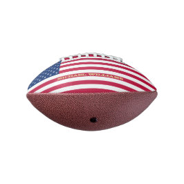 Patriotische US-amerikanische Flagge Mit Monogramm Football