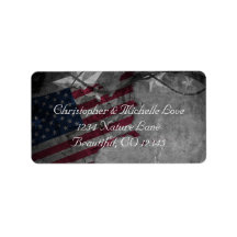 Patriotische US-amerikanische Flagge und Sternenad