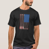Patriotische US-amerikanische Flaggenbow und Bogen T-Shirt (Vorderseite)