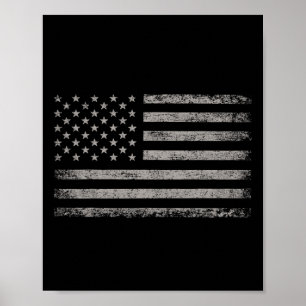 Patriotische US-Flagge 4. Juli für Männer Frauen K Poster