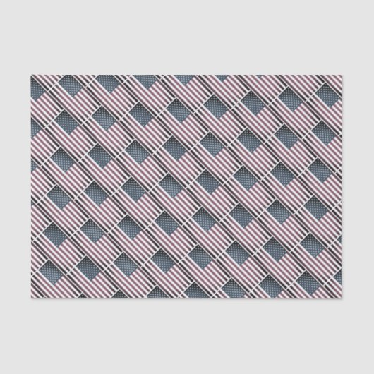 Patriotische US-Flagge 4. Juli Geschenkpapier Seidenpapier (Vorderseite)