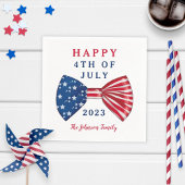 Patriotische US Flagge am 4. Juli Serviette