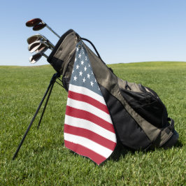 Patriotische US Flagge Amerikanische Flagge Golfhandtuch