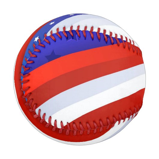 Patriotische US Flagge Baseball (Vorderseite Links)