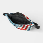 Patriotische US Flagge Bauchtasche (Offen)