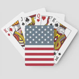 Patriotische US Flagge der amerikanischen Flagge Spielkarten
