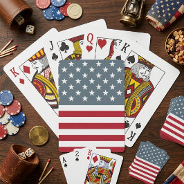Patriotische US Flagge der amerikanischen Flagge Spielkarten