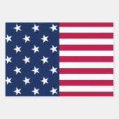Patriotische US Flagge der USA Geschenkpapier Set (Vorderseite)