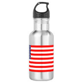 Patriotische US-Flagge Edelstahlwasserflasche Trinkflasche (Vorderseite)