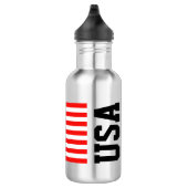 Patriotische US-Flagge Edelstahlwasserflasche Trinkflasche (Rechts)