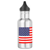Patriotische US-Flagge Edelstahlwasserflasche Trinkflasche (Links)