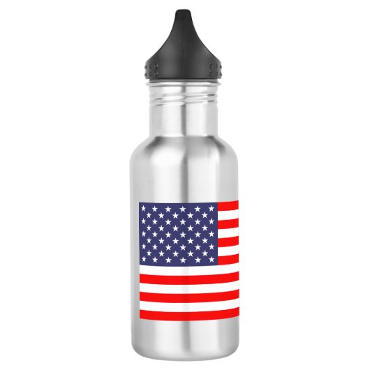 Patriotische US-Flagge Edelstahlwasserflasche Trinkflasche (Links)