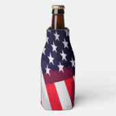 Patriotische US Flagge Flaschenkühler (Flaschenvorderseite)