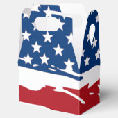 Patriotische US Flagge Geburtstagspartei Geschenkschachtel (Geöffnet)