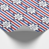 Patriotische US Flagge Geschenkpapier (Ecke)