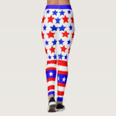 Patriotische US Flagge Leggings (Rückseite)